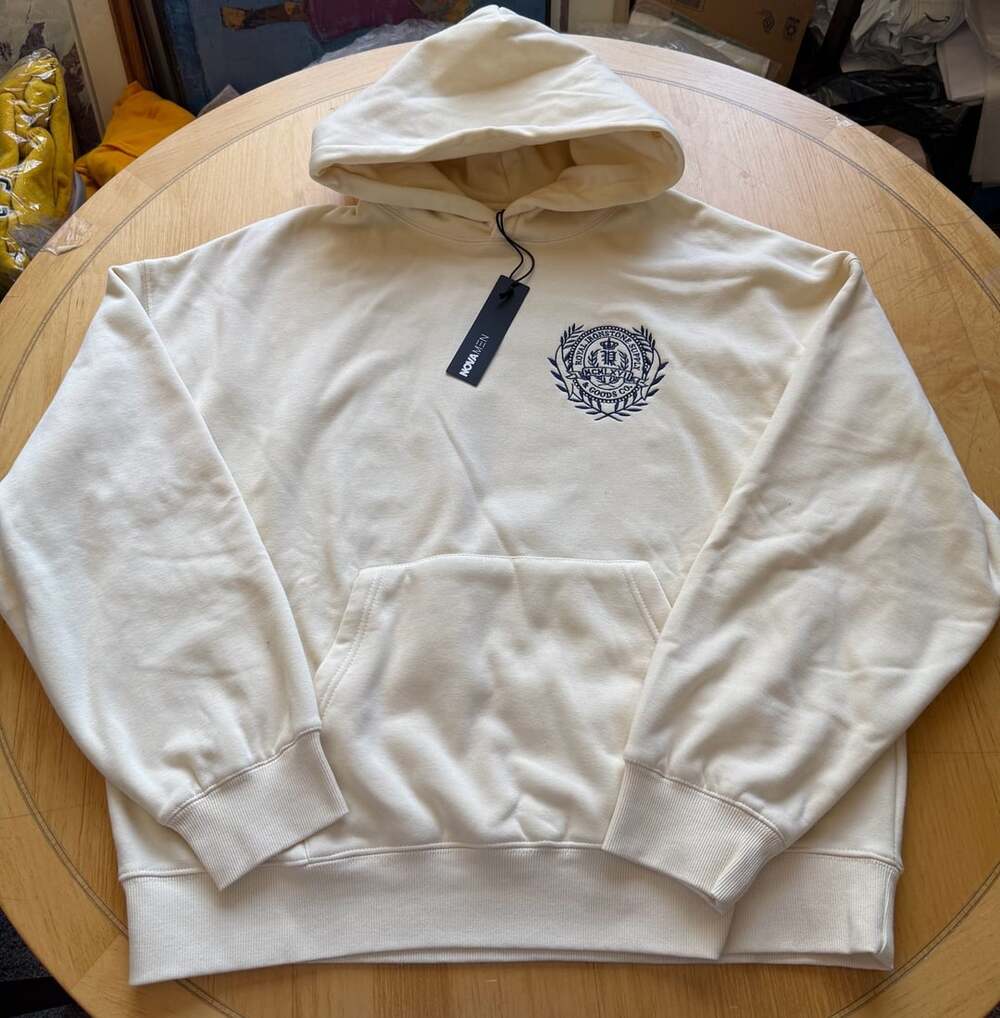 Novamen Thinker Oversized Heavyweight Hoodie Cream